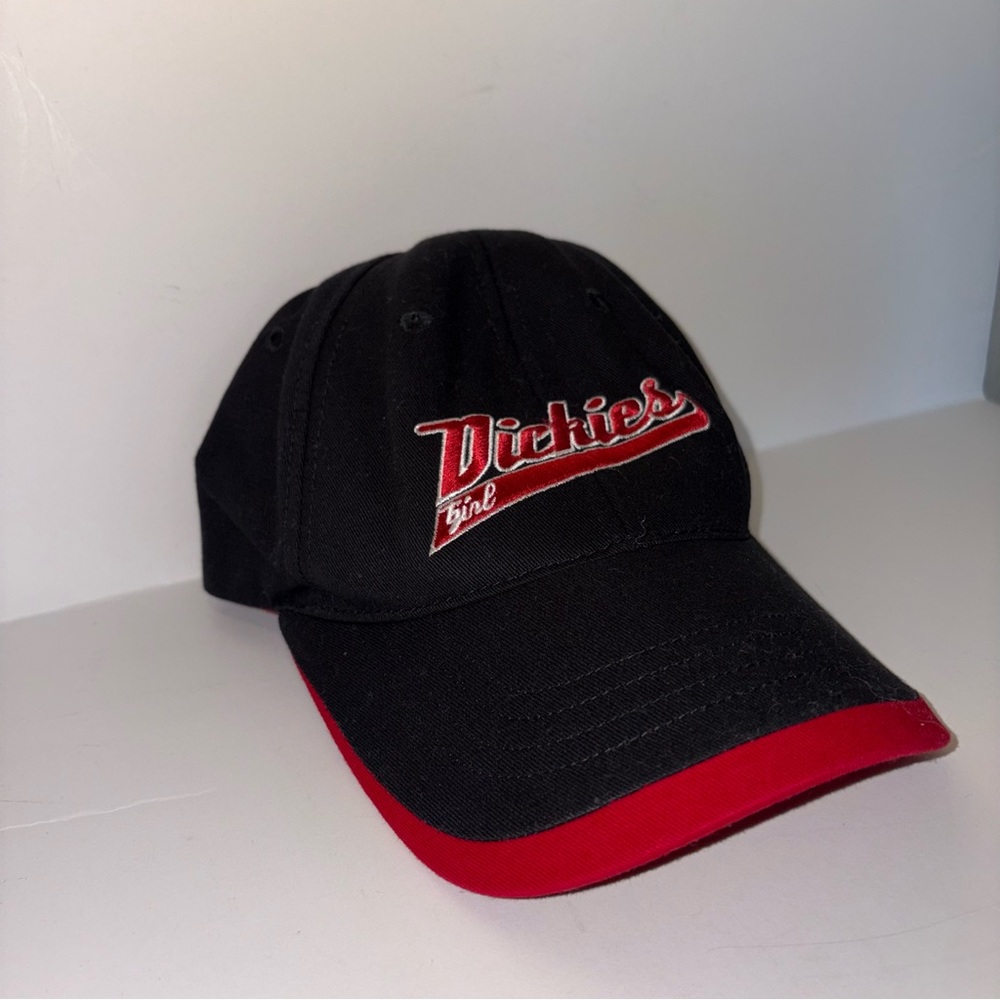 Dickies Girl Ladies Vintage Authentic Workwear Hat Adjustable Red Never Used O/S